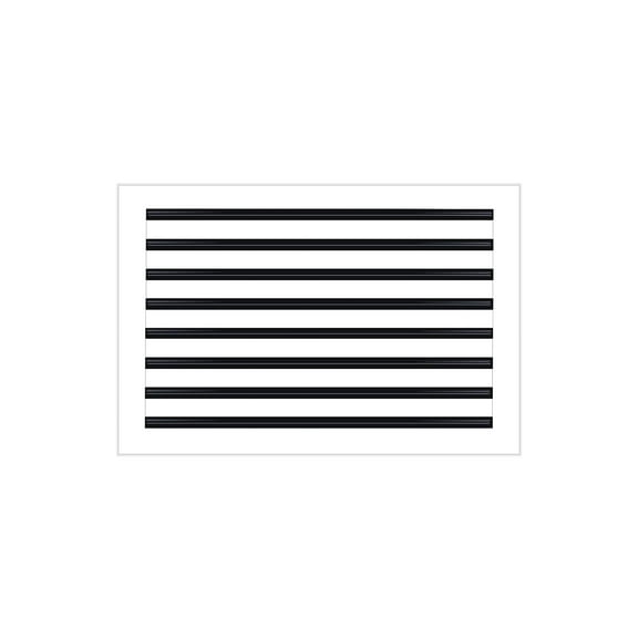 BUILDMART - 24x16 Modern AC Vent Cover - Decorative White Aluminum Air Vent - Standard Linear Slot Diffuser - Heating and Cooling Register Grille for Ceiling, Walls & Floors - Texas Buildmart