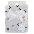 thumbnail image 3 of (3 pack) Parent's Choice Sheep Plush Baby Blanket, Grey, Infant Unisex, 30 in x 36 in, 3 of 10