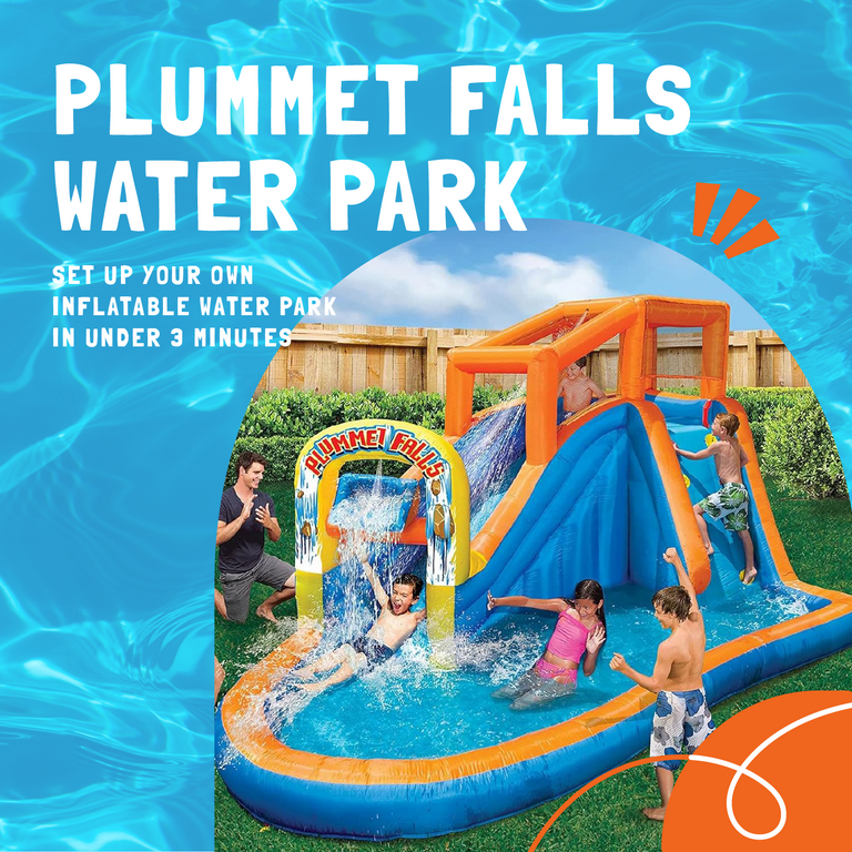 Banzai Plummet Falls Adventure Inflatable Outdoor Water Park