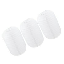 WEAVILUX White Lanterns Decorative 3Pcs 11.4X7.5X7.5In