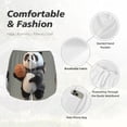 thumbnail image 4 of Vsdgher Cartoon Pandas Basketball Athletic Shorts for Women, Women's Running Double Layer Shorts, High Waisted Yoga Shorts, Workout Athletic Shorts-XX-Large, 4 of 7