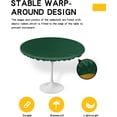 thumbnail image 2 of St. Patrick''s Day Fitted Table Round Cover Elastic Edged Tablecloth,Dark Hunter Green Simplistic Circle Tables Cover Waterproof Tabletop Protector Cloth for Indoor Outdoor Dinner Party Decor, 2 of 4