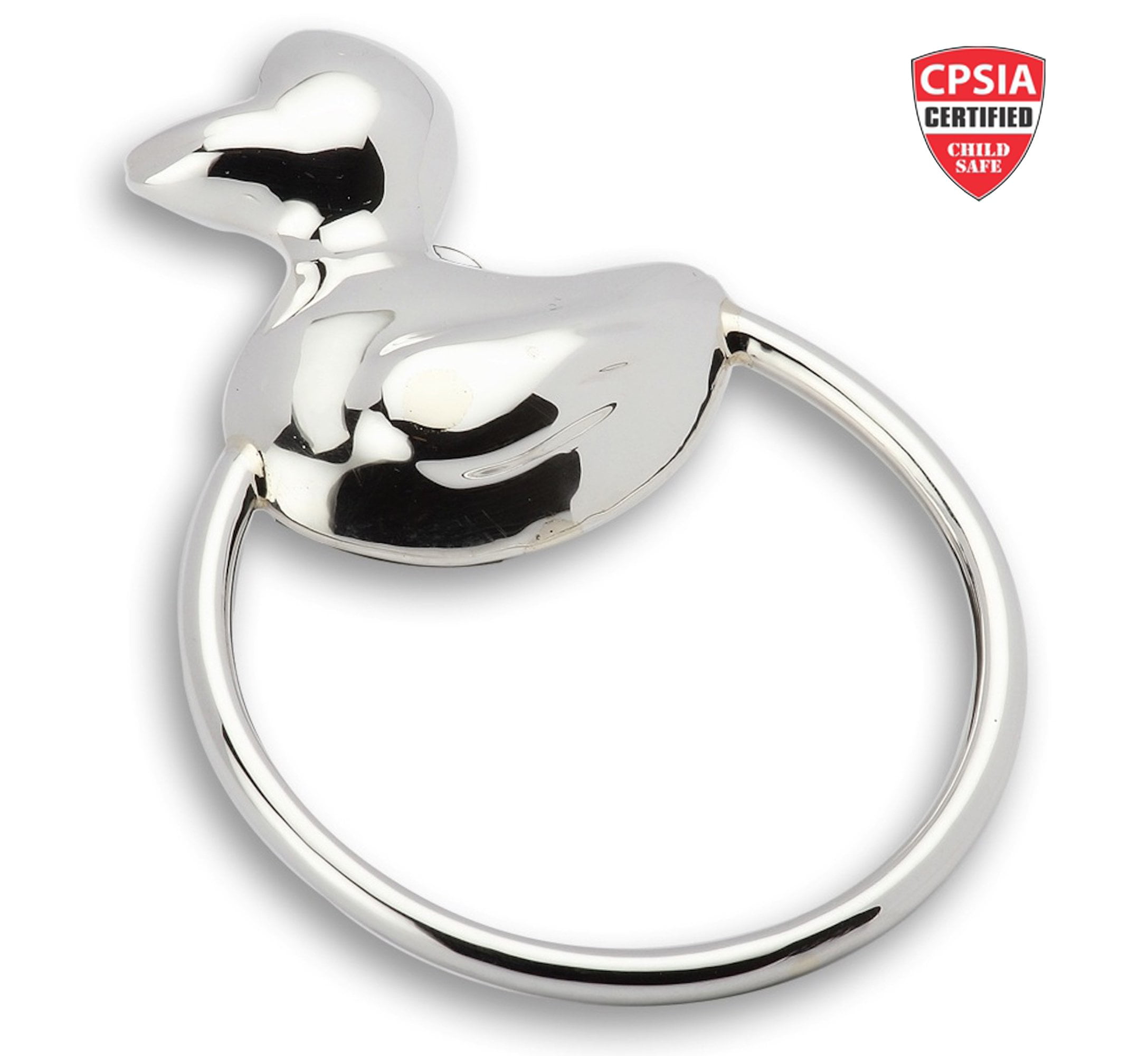 sterling silver teething ring safe