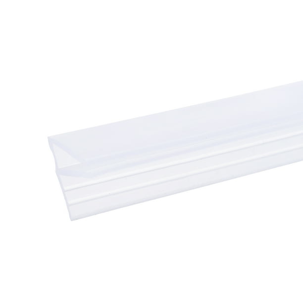 137.8" de largo, para vidrio de 1/4" (6mm), tira de sellado lateral de puerta de ducha de vidrio sin marco