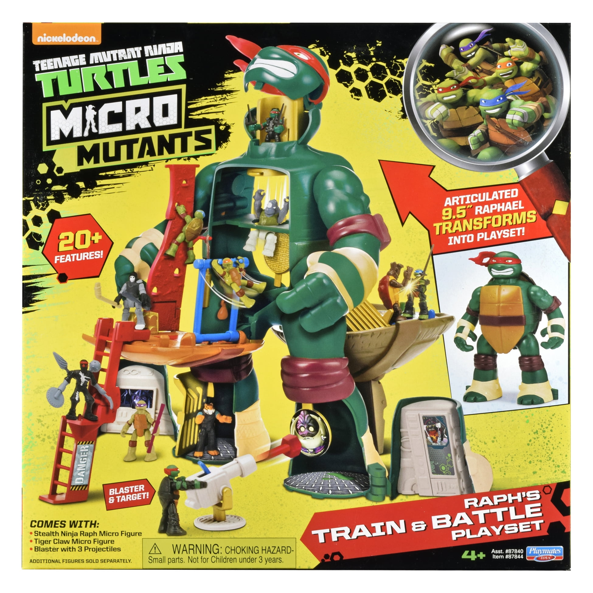 teenage mutant ninja turtles micro mutants playset