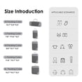 thumbnail image 2 of DODAMOUR Compression Packing Cubes for Travel, 5 Set of Packing Cubes for Suitcases, Expandable Luggage Travel Bags Organiser for Women Men (Grey), 2 of 6