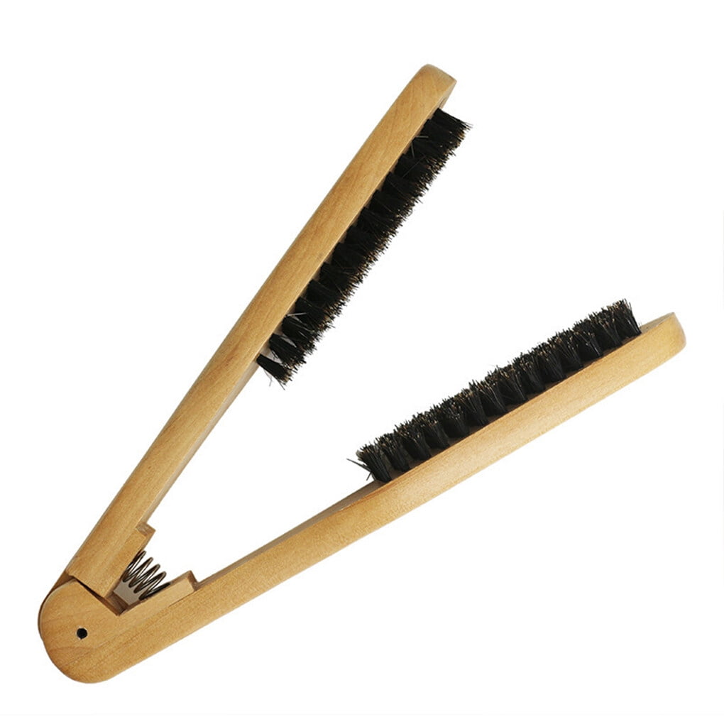 Hair Straightening Brush Wooden Hair Straightener Home Hairdressing Hair hair straightening Styling Accessories