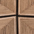 thumbnail image 6 of bali & pari Prita Paper Loom and Natural Mahogany Wood 2-Piece Bar Stool Set, 6 of 6
