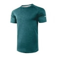 thumbnail image 5 of Krdevn Mens Shirts - Men's Athletic Performance T Shirt for Summer Wear Comfortable Round Neck Sports Shirt for Running and Fitness,Mens Fall Shirts,Color:Dark Green,Size:L, 5 of 5
