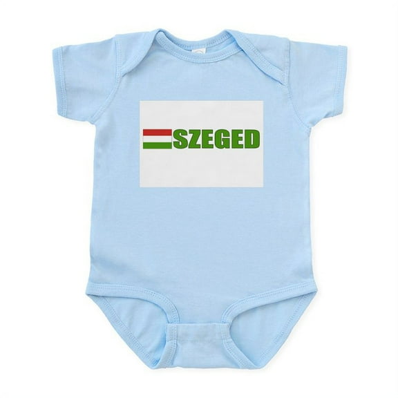 CafePress - Szeged, Hungary Flag Infant Bodysuit - Baby Light Bodysuit, Size Newborn - 24 Months