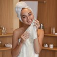 thumbnail image 4 of Beige Ombre Towel Set of 3, Soft Microfiber Bath Towels, Hand Towel, Washcloths, Vintage Modern Abstract Aesthetics Quick-Dry Absorbent Towels for Bathroom Kitchen Hotel Beach Gym Spa, 4 of 9