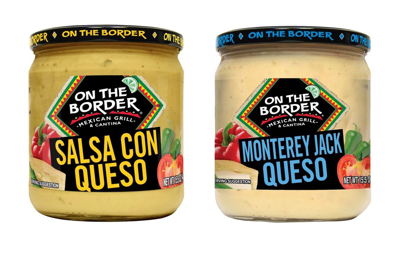 On The Border Queso, Variety Pack, 23 Ounce (2 Pack)