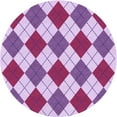 thumbnail image 1 of Ahgly Company Machine Washable Indoor Round Transitional Blossom Pink Area Rugs, 4' Round, 1 of 7