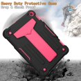 thumbnail image 2 of EpicGadget Hybrid Case for Amazon Fire HD 8 / Fire HD 8 Plus (10th Generation, 2020 Released) - Shockproof Heavy Duty Hybrid Case Cover with Kickstand + 1 Screen Protector and 1 Stylus (Black/Pink), 2 of 3