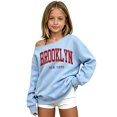 thumbnail image 6 of Shadoumai Girls Off the Shoulder Sweatshirts Brooklyn Letter Print Tops Cute Trendy Fall Pullover for Teen Girl Long Sleeve Kids Clothes, 6 of 6