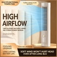 thumbnail image 5 of Lunxisen 1 Pcs Portable Air Conditioner Personal Cooling Fan Upgraded AC Unit for Room Office Indoor Mini Air Cooler with Cool Spray Misting Rechargeable(10*10*30CM), 5 of 6