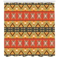 thumbnail image 3 of Ambesonne Abstract Shower Curtain, Geometric Bohemian Motifs, 69"Wx84"L, Seafoam Orange Indigo, 3 of 3