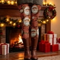 thumbnail image 2 of Gyexs Womens Christmas Leggings Lined Tights Soft Stretchable Pajamas Pants High Waisted Funny Legging Winter Clothing #10 Red & Size L, 2 of 5