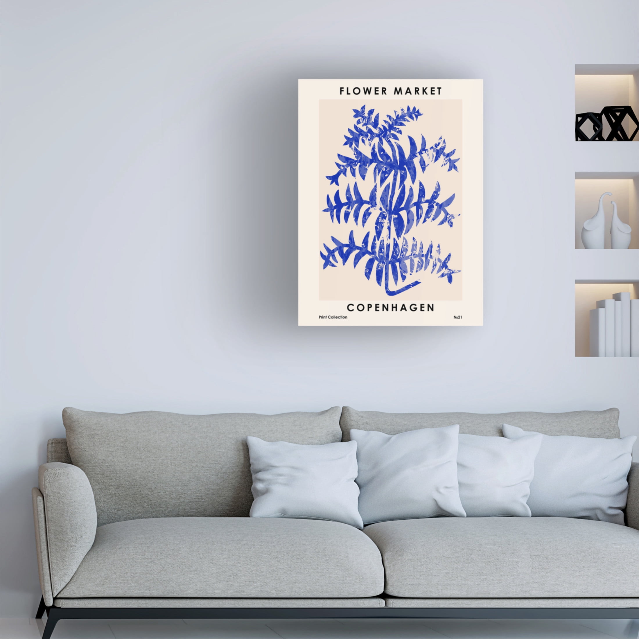 Trademark Fine Art NKTN   Flower Market Copenhagen Canvas Wall Art