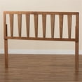 thumbnail image 2 of Bowery Hill Modern Rubber Wood/Engineered Wood Full Size Headboard in Ash Walnut, 2 of 8