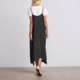 thumbnail image 4 of Ticikt Denim Jumpsuit Romper with Two Way Wear Style Loose Fit Ankle Length Overalls Casual Fashion Jumpsuit Pants,Color:Black,Size:M, 4 of 7