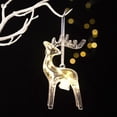 thumbnail image 2 of Mecorevxz Christmas Hanging Lighted Ornaments Crystal Acrylic Reindeer Shaped Christmas Ornaments for Christmas Tree Indoor Home Decor,Christmas Gifts, 2 of 8