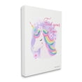 thumbnail image 3 of Stupell Industries Find Your Magic Bold Rainbow Floral Unicorn Mane Graphic Art Gallery Wrapped Canvas Print Wall Art, Design by Diane Neukirch, 3 of 5