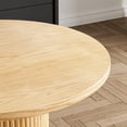 thumbnail image 7 of WIILAYOK 35.4" Modern Round Dining Table, Wood Kitchen Table for 2 to 3, Pedestal Circle Dining Table for Cafe, Kitchen, Dining Room, 7 of 7