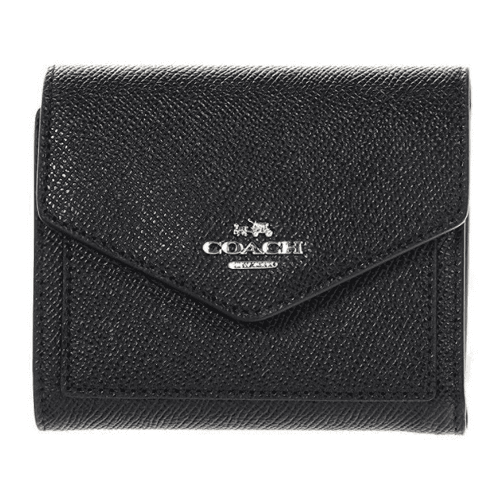 Coach - COACH Women's Crossgrain Leather Small Wallet Li/Black Wallets ...
