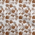 thumbnail image 1 of oneOone Velvet Brown Fabric Leaf With Abstract Texture Craft Projects Decor Fabric Printed By The Yard 58 Inch Wide, 1 of 5