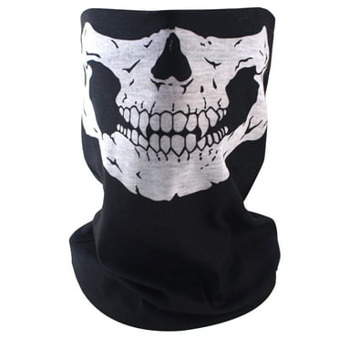 Peiiwdc Skull Face Half for for Sun for Seamless 3D Tube Bandana for Men Women Breathable