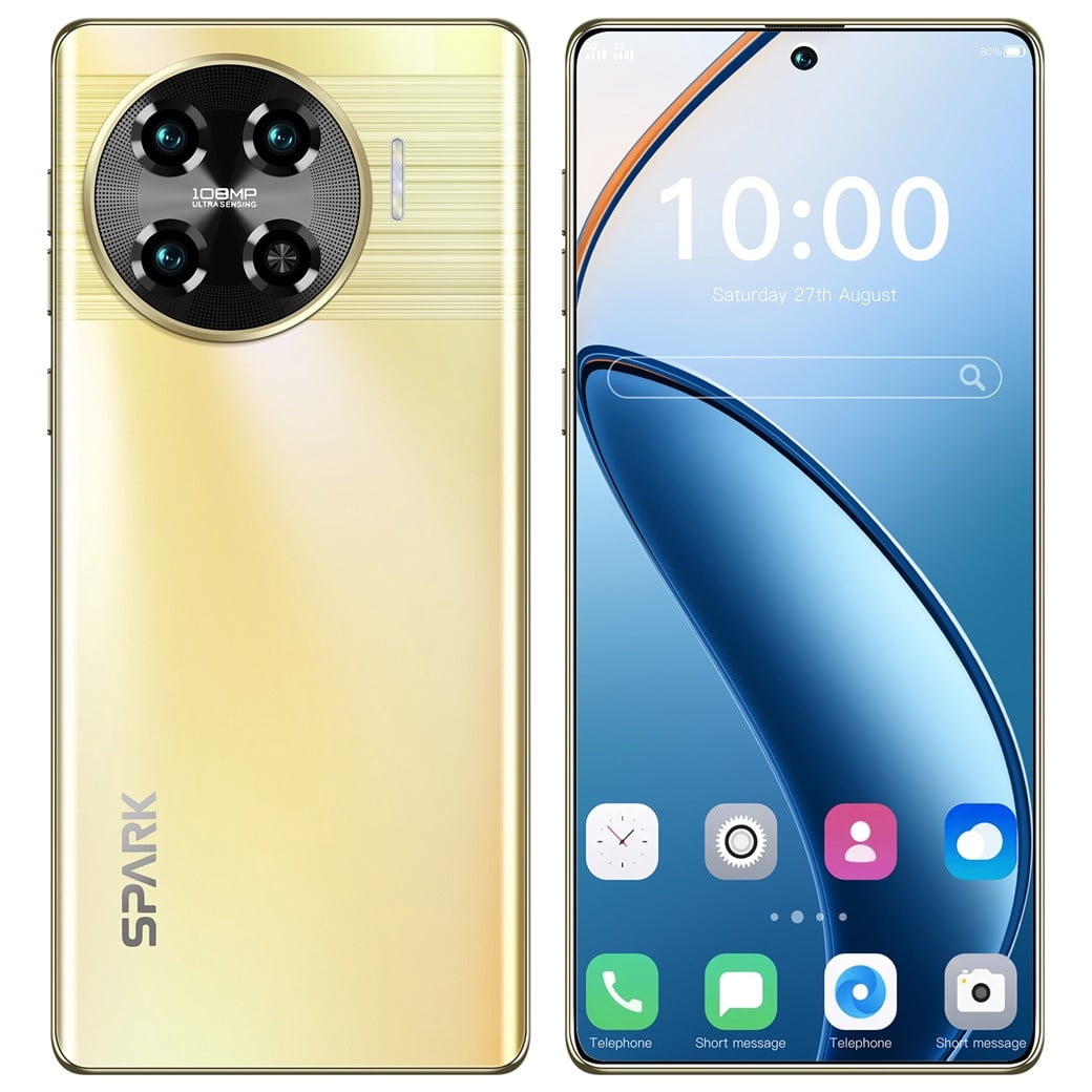 Hmsavn Cell Phone The New Spark 20pro + Android 6.8-inch 4G All Netcom 3 + 64G Smartphone Electronics