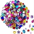 thumbnail image 2 of 600pcs Large Acrylic Rhinestones Assortment - Vibrant Flat Back Craft Gems in Various Shapes and Sizes (6-13mm) for DIY Card Making, Crafts Decorations, and Embellishments - Unscented and Easy to Use, 2 of 8