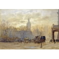 thumbnail image 2 of Marshall, Herbert Menzies 18x14 Black Ornate Wood Framed with Double Matting Museum Art Print Titled - Whitehall, 2 of 4