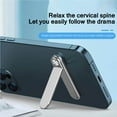 thumbnail image 2 of Mini Folding Mobile Phone Bracket Aluminum Alloy Phone Holder Metal Stand Invisible Collapsible Cellphone Holder Compatible with All Phones, 2 of 9