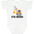 thumbnail image 3 of Inktastic Little Brother Construction Truck Boys Boys Baby Bodysuit, 3 of 5
