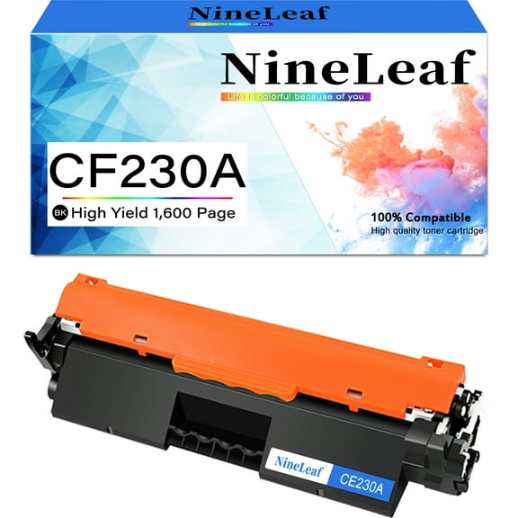 NineLeaf CF230A Compatible Toner Cartridge Replacement for HP 30A Black Toner Cartridge to use for LaserJet Pro M203dw, M203dn, M203d, Laserjet Pro MFP M227fdn, M227fdw, M227sdn(1 Pack)