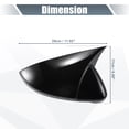 thumbnail image 3 of Pair Car Rear View Driver Passenger Side Mirror Cover Cap Overlay Gloss Black for Volkswagen Golf MK7 Touran L Mirror Guard Covers Exterior Decoration, 3 of 6