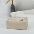 thumbnail image 5 of ChicYu Leather Tissue Box Storage Box Desktop Napkin Holders for Storing Tissues in Living Room Dining Room and Office, 5 of 5
