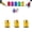 A, variant on Screwdriver Head Magnetic Ring, Universal Magnetic Screw Holder for Drill Bits and Screwdrivers, Bit Magnetizer Ring 5PCS Easy Pick up Screws, Nuts, Metal Particles (B)