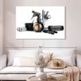 thumbnail image 2 of Elephant Stock Hair Salon Essentials Wall Art - Horizontal Canvas Wall Art - Living Room Wall Decor - Fashion And Beauty Canvas - White And Black Decor - 48" x 32", 2 of 8