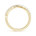 thumbnail image 2 of ANGARA Lab Grown Diamond Swirl Bypass Ring for Women in 14K Yellow Gold (Size-2.5mm | Color-F-G| Clarity-VS) | April Birthstone, Birthday, Anniversary, Jewelry Gift for Women | Lab-Grown Diamond Ring, 2 of 4