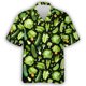 thumbnail image 3 of Camisa hawaiana con estampado 3D de pimientos, tomates y zanahorias para hombre, blusas hawaianas con estampado de verduras verdes, blusas informales con solapa, 3 of 5