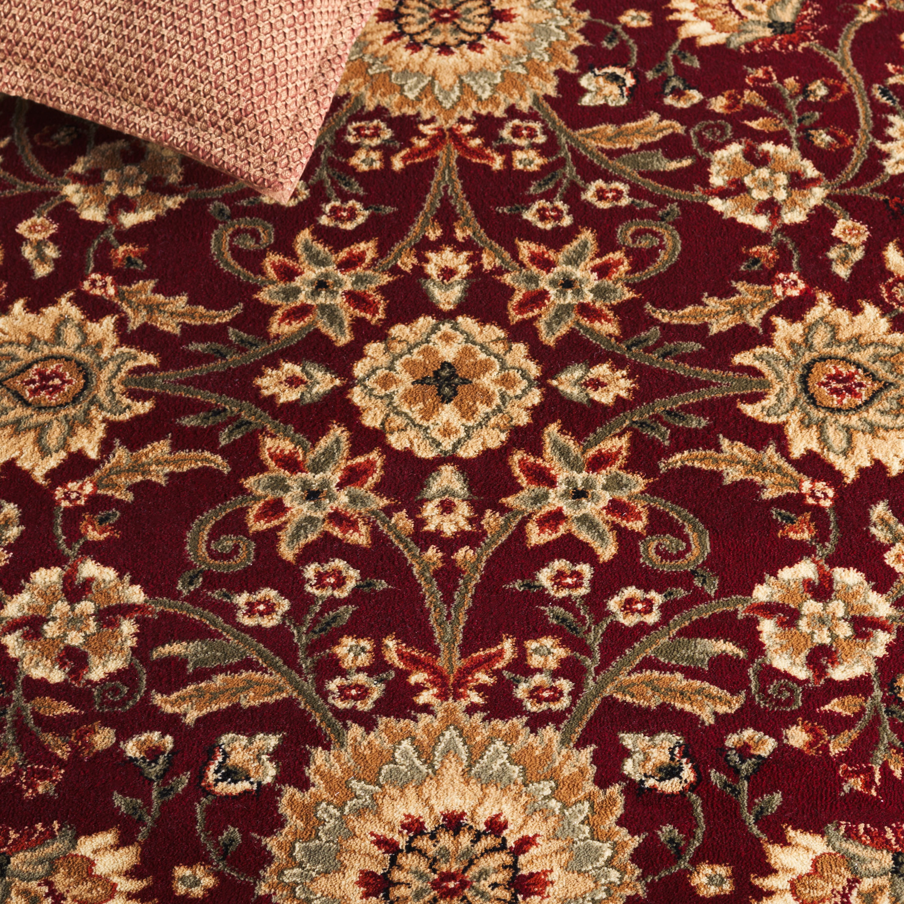 Safavieh Lyndhurst Victoria Floral Area Rug, Red/Ivory, 4' x 4' Square