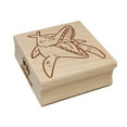 thumbnail image 1 of Toothy Ichthyosaur Aquatic Dinosaur Square Rubber Stamp Stamping Scrapbooking Crafting - Small 1.25in, 1 of 7