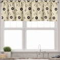 thumbnail image 3 of Ambesonne Music Valance & Curtain, Retro Records Headphones, 55"x45", Cream Black, 3 of 6