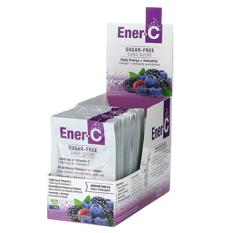 EnerC, Vitamin C, Multivitamin Drink Mix, Sugar Free, Mixed Berry