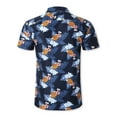 thumbnail image 3 of Hat and Beyond Men's Tropical Hawaiian Flora Print Button Up Shirt, 3 of 4