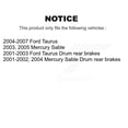 thumbnail image 2 of CMX Rear Brake Drums Pair for Car Ford Taurus Mercury Sable K8-101901, 2 of 8