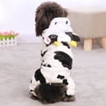 thumbnail image 2 of TELOLY Dog Clothes,Precise Tailoring Pet Pajamas,Skin-Friendly Material Comfortably Fits Pet鈥橲 Skin Pet Hoodies,Cow Print,S, 2 of 4